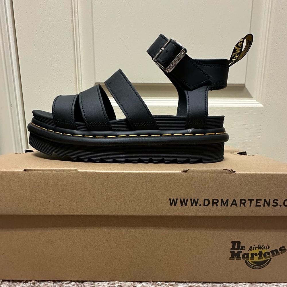 Dr. Martens sandals. Pre-loved. Used only once. Looks brand new with box